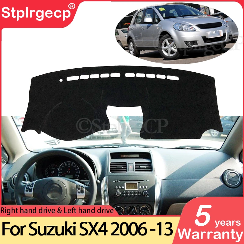 Для Suzuki SX4 2006 ~ 2013 анти скольжения Мат панельная крышка приборной защиты ковровых