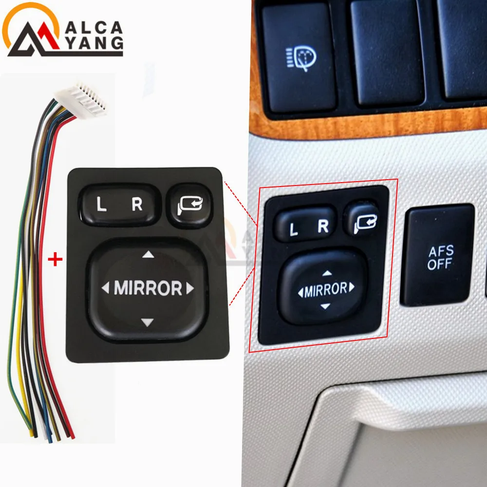 

Power Mirror Control Switch 84872-52030 84870-34010 Folding Rear View Power Mirror Button For Toyota Rav4 Vios Camry Scion Lexus