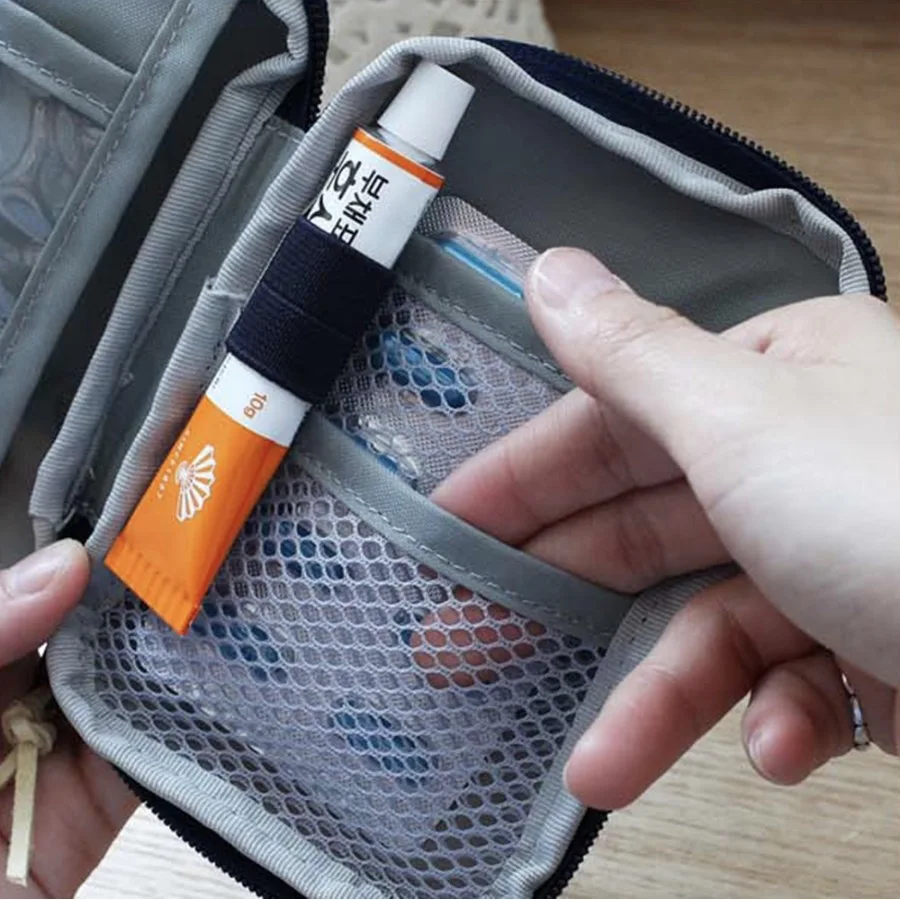 

Outdoor First Aid Emergency Medical Bag Medicine Drug Pill Box Home Car Survival Kit Emerge Case Small 600D Oxford Pouch