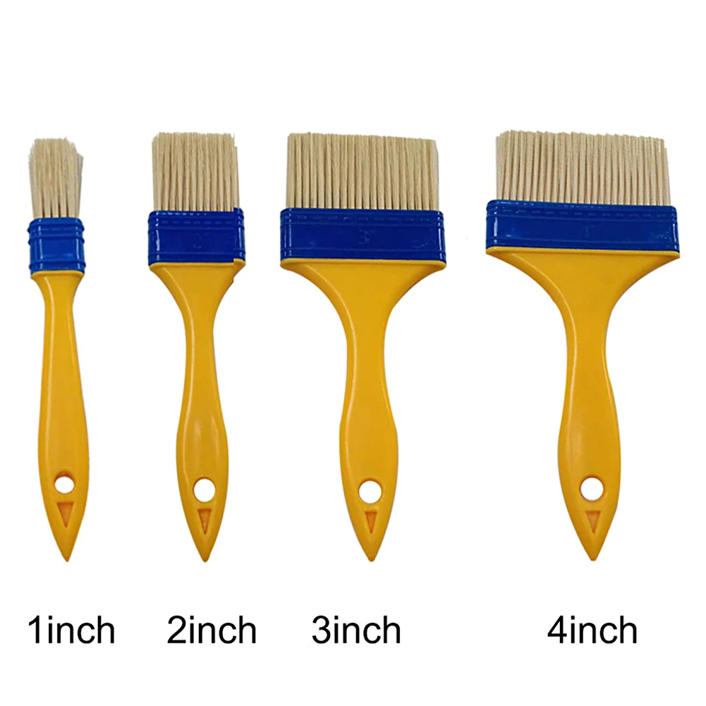 

28pcs/set BBQ Sturdy Bristles Art Supplies Reusable Multifunctional Beginner Kitchen For Walls Paint Brushes Office Portable