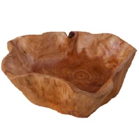 household fruit bowl wooden candy dish fruit plate wood carving root fruit plate wood 20 24 cm