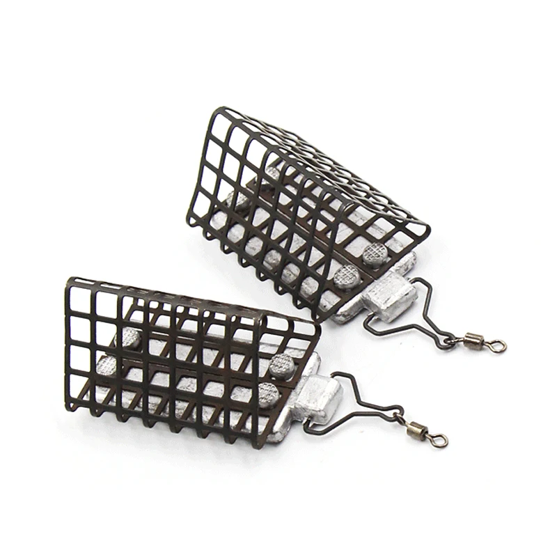 Metal Triangle Fishing Feeder Sinker 30g/60g Bait Basket Cage Tackle Lure Accessories | Спорт и развлечения