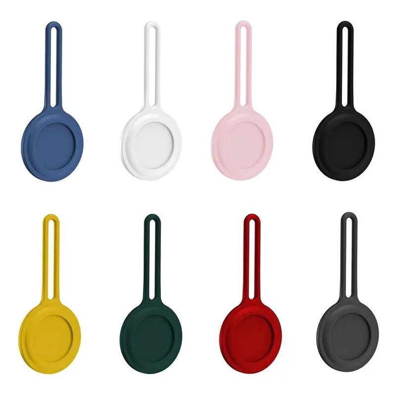 

Case For Airtag Airtags Silicone Protective Cover Tracker Holder Key Chain