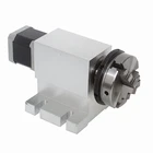 4-й осевой редуктор гармонического привода, 3-х челюстный патрон 50-65 мм, разделительная головка с ЧПУ, высота центра 65 мм, используется для гравировального станка с ЧПУ сделай сам