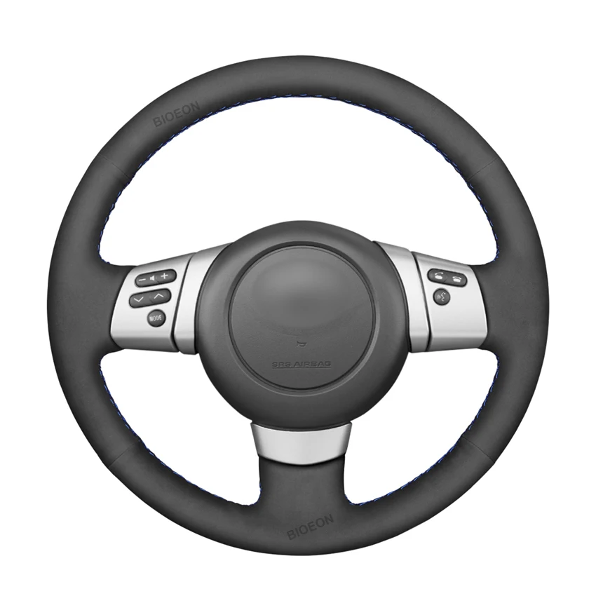 

Черный замшевый чехол на руль для Toyota FJ Cruiser 2006 2007 2008 2009 2010 2011 2012 2013-2014