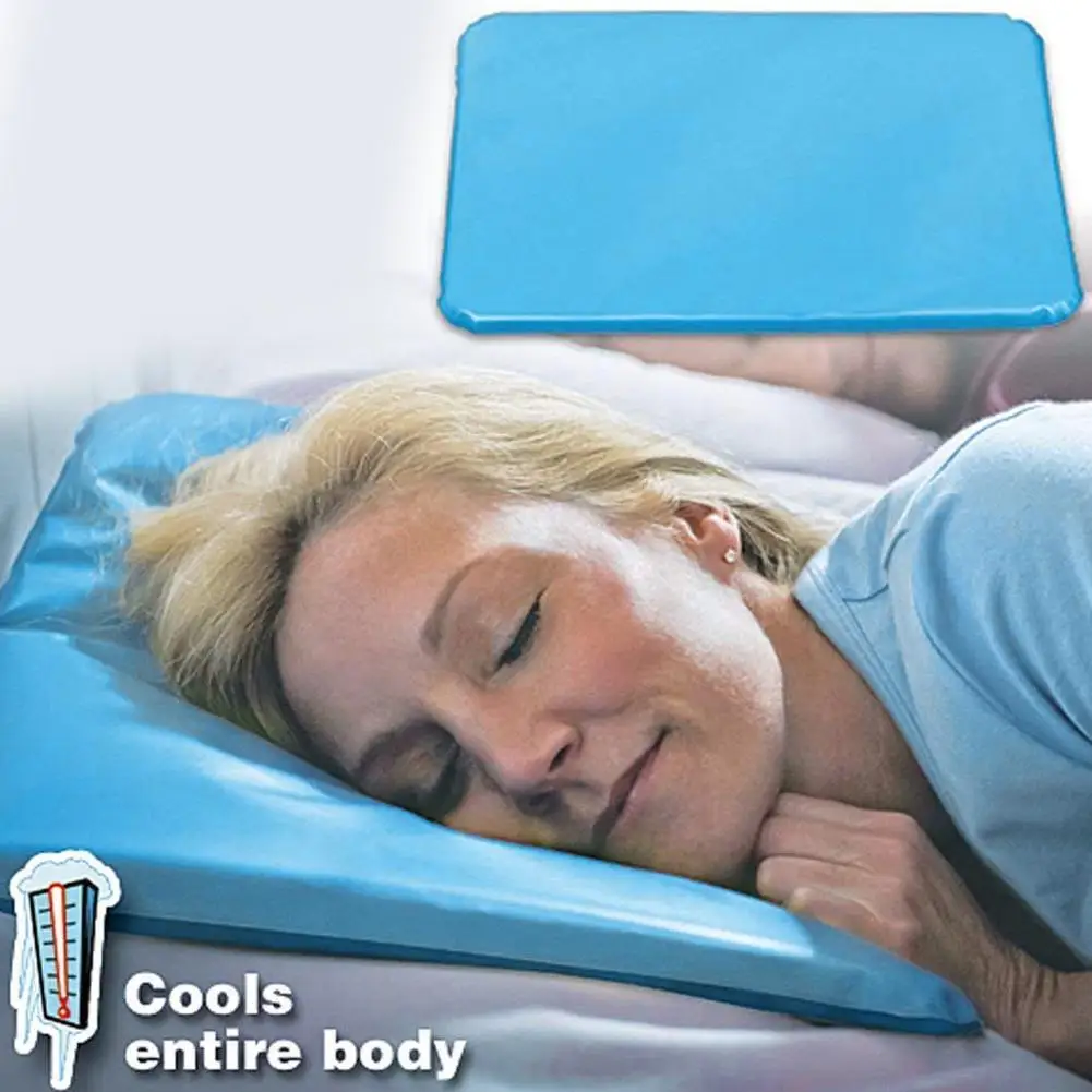 

Cool Bed Mat Pad Cooling Gel Pillow Cooling Natural Aid Pillow Comfortable Sleep For Travel Sleeping Ice Pillow Comfort Sleep
