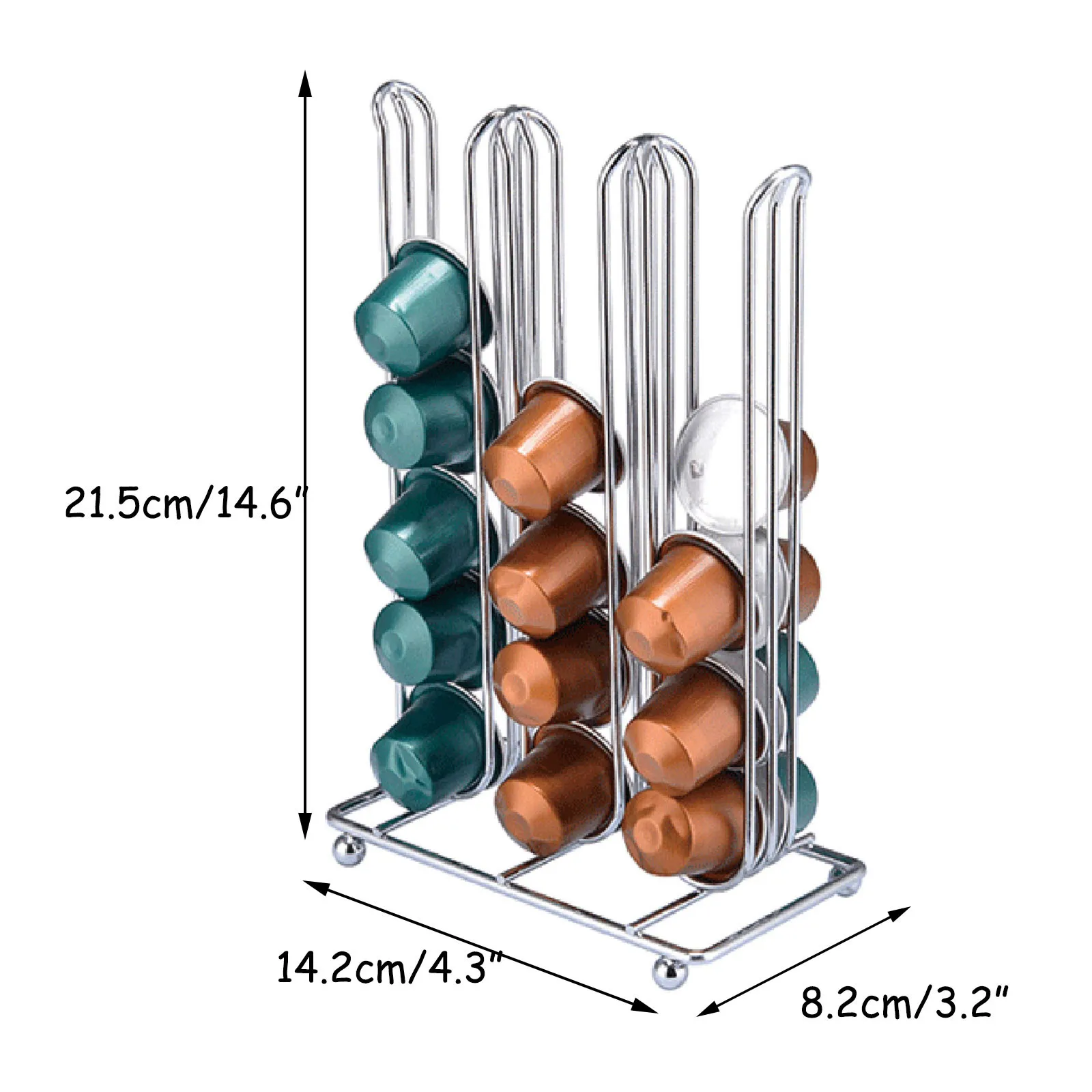 

Creative Storage Racks Iron Coffee Capsule Holder Nespresso Special Shelf 36 Pack Storage Rack Keuken Accessoires Cozinha
