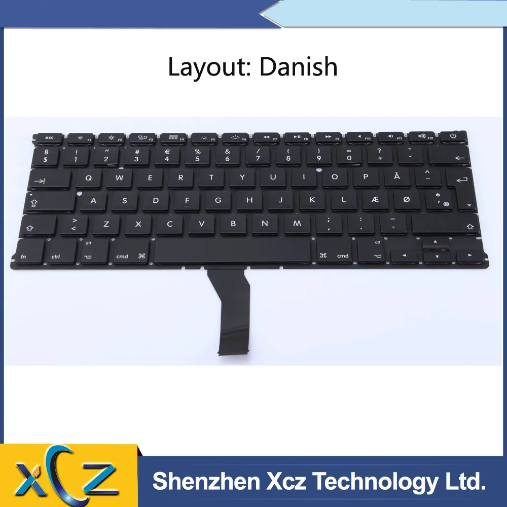 Ноутбук новый A1369 A1466 клавиатура для Macbook Air 13 &quotDanmark Датская 2010 2011 2012 2013 2014 2015