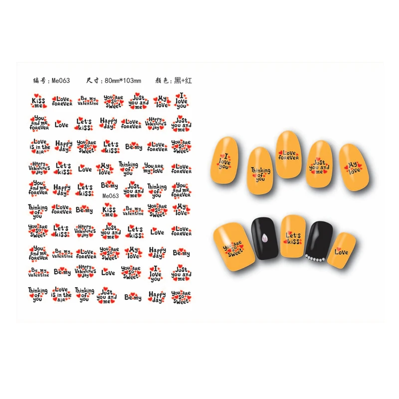 10 шт. новинка черно-белая наклейка для ногтей | Красота и здоровье