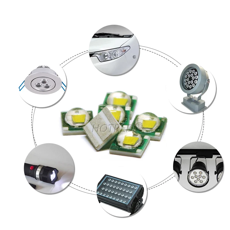 10 шт. светодиодный чип 3 Вт 3535 XPE теплый холодный белый красный синий зеленый