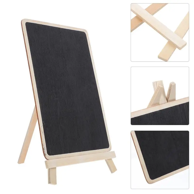 

5pcs Chalkboard Signs Vintage Wooden Tabletop Chalkboard Vertical Writing Board