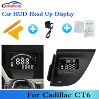 xinscnuo car plugplay obd hud head up display for cadillac ct6 20162019 speedometer projector drive screen airborne computer