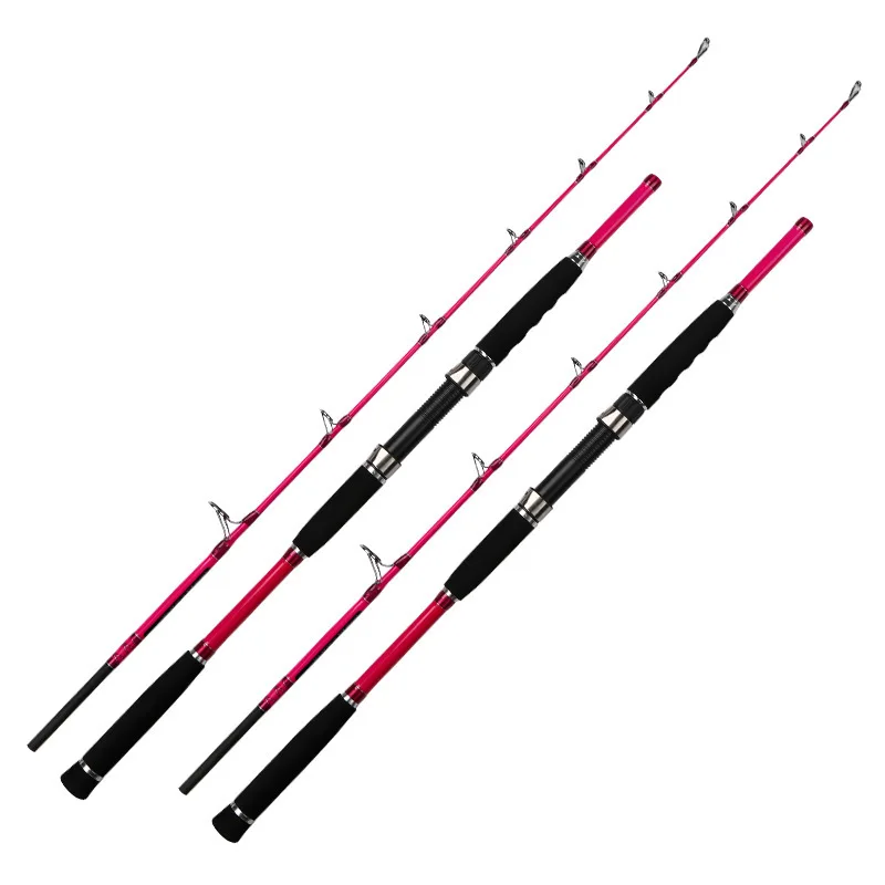 Newest Lure boat fishing rod deep sea offshore pole pink 1.7 meters large fishing heavy super hard lure trolling fishing pole