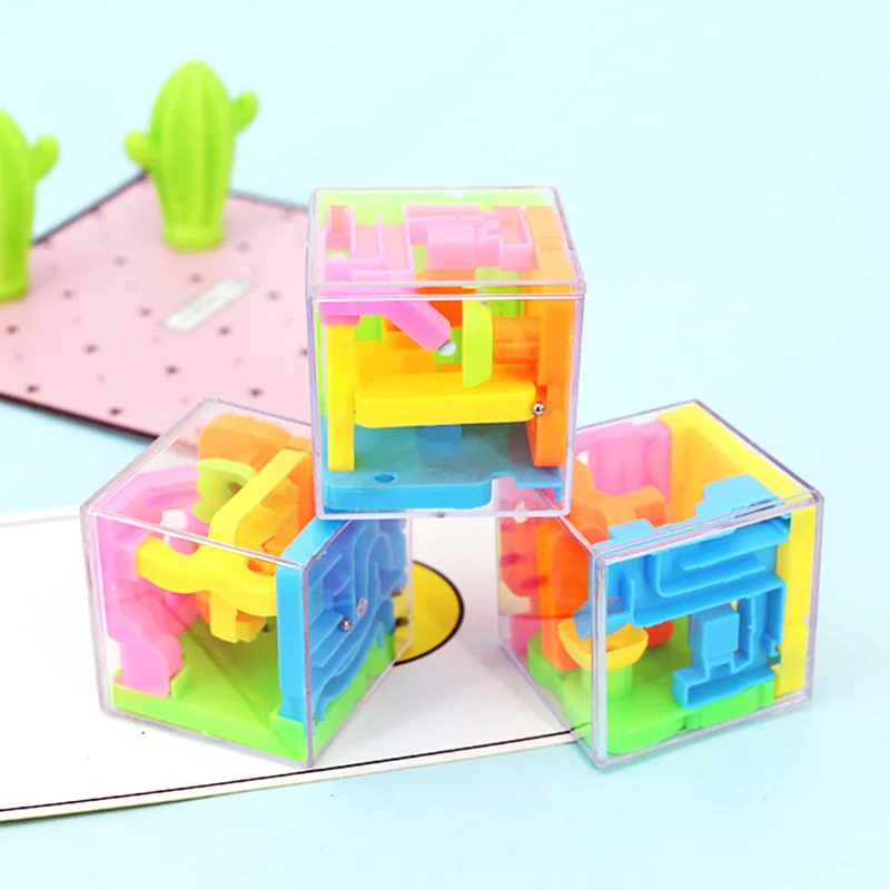 6PCS Kids Birthday Party Favor Cubic Maze Game Toy Souvenir Baby Shower Cute Giveaway | Дом и сад