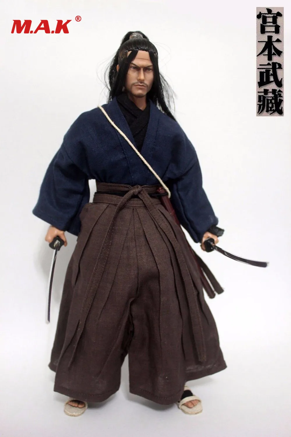 

Модель одежды для мужчин в масштабе 1:6, древний японский самурай Ронин Миямото Мусаси, модель с головой мужчины, комплект одежды, игрушка, са...