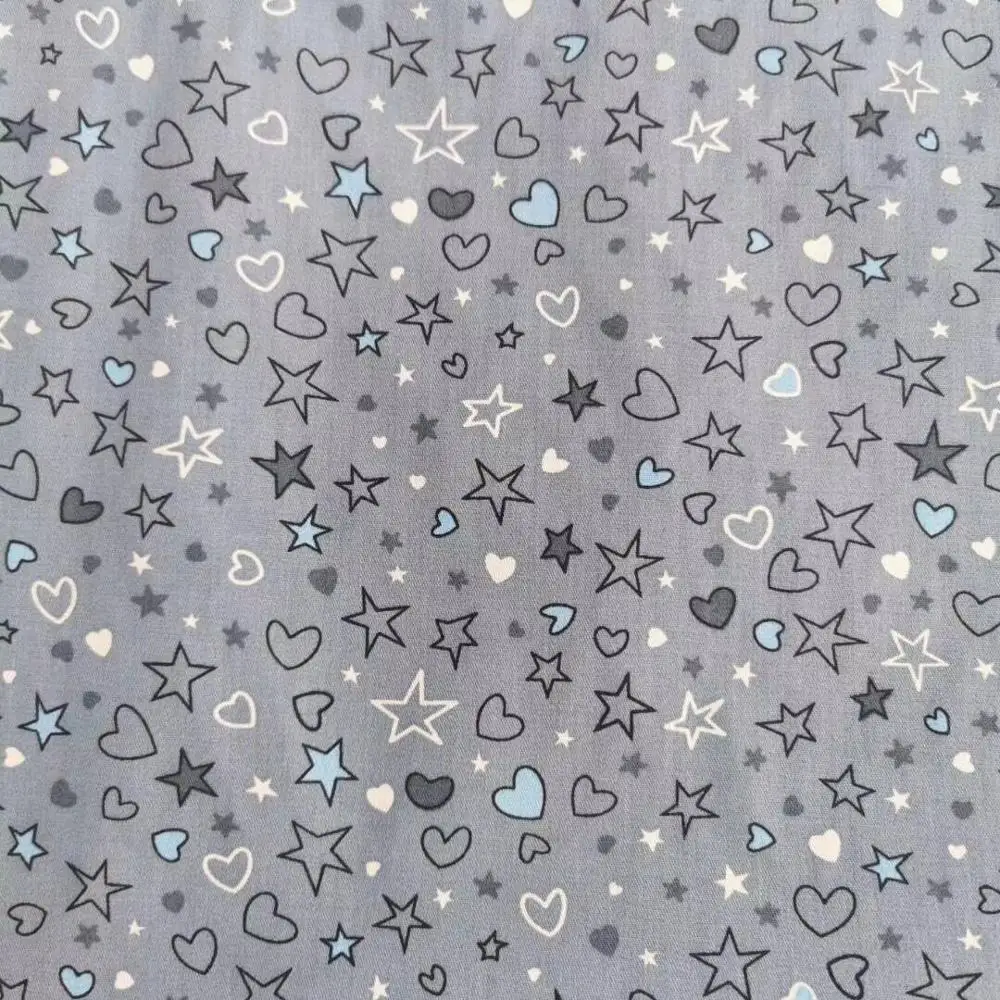 Хлопчатобумажная саржевая ткань с принтом серия мультфильмов для шитья своими