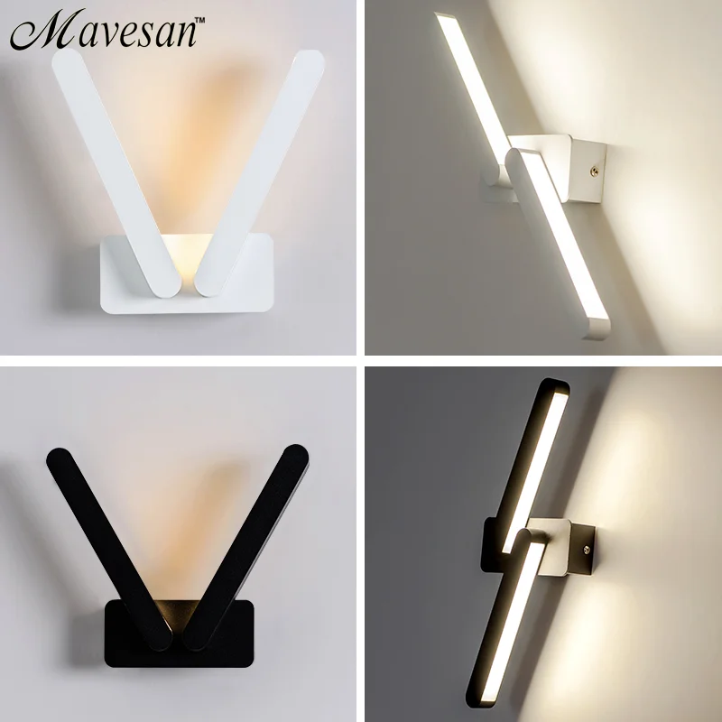 

Современный новый дизайн, светодиодное AC110-220V бра, настенный светильник s для спальни, детской, прикроватные лампы, макияж для 3-8 квадратных м...