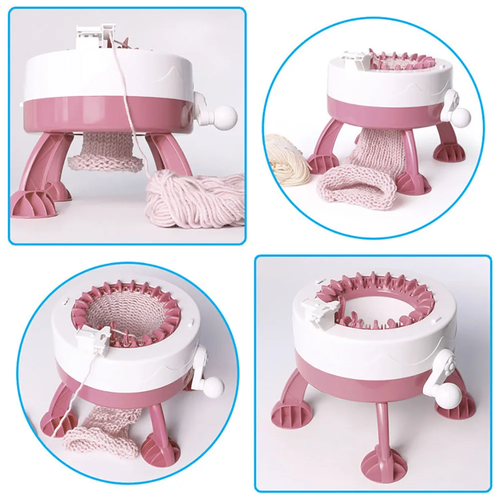

Stitches Toys Handloom Woolen Knitting Machine Knitting Scarf Hat Girl Toy Children Playset Develop Baby Hands-On Skills Gift