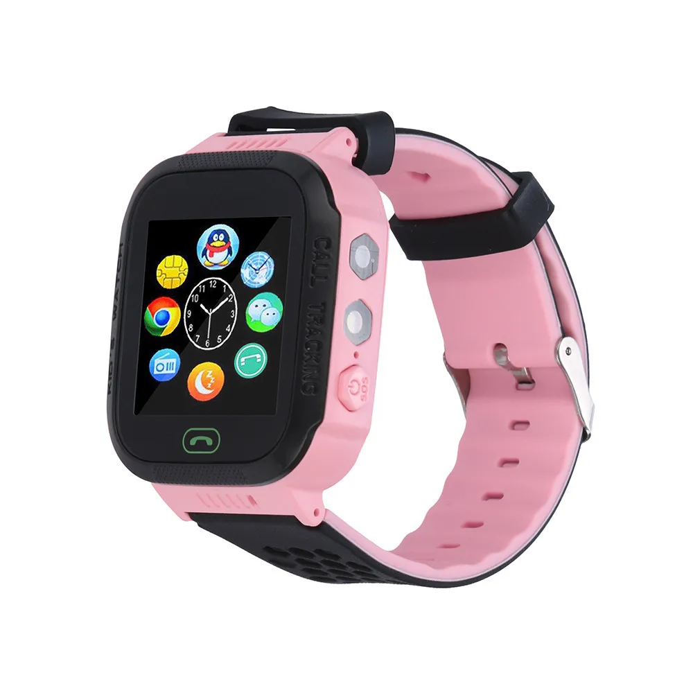 English Pink Детские умные часы с русской английской умной электроникой Q528 с gps-локатором, трекером, SOS, напоминанием о сообщениях, Push Message для детей, для мальчиков и девочек, наручные часы - Цвет: English Pink