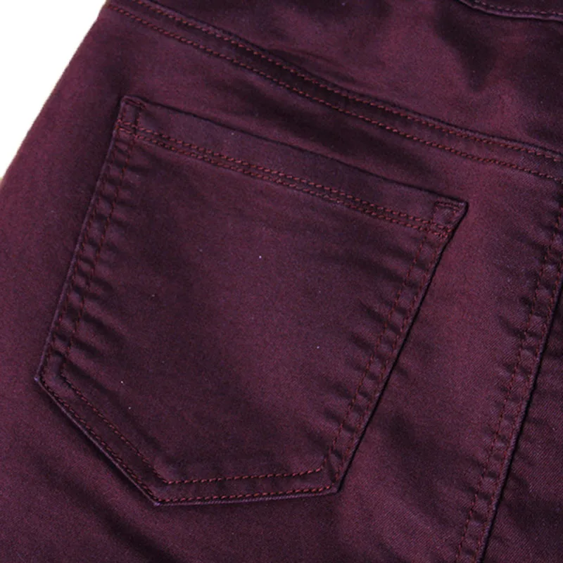 2019 Для женщин размера плюс темно красные сапоги до середины с высокой талией