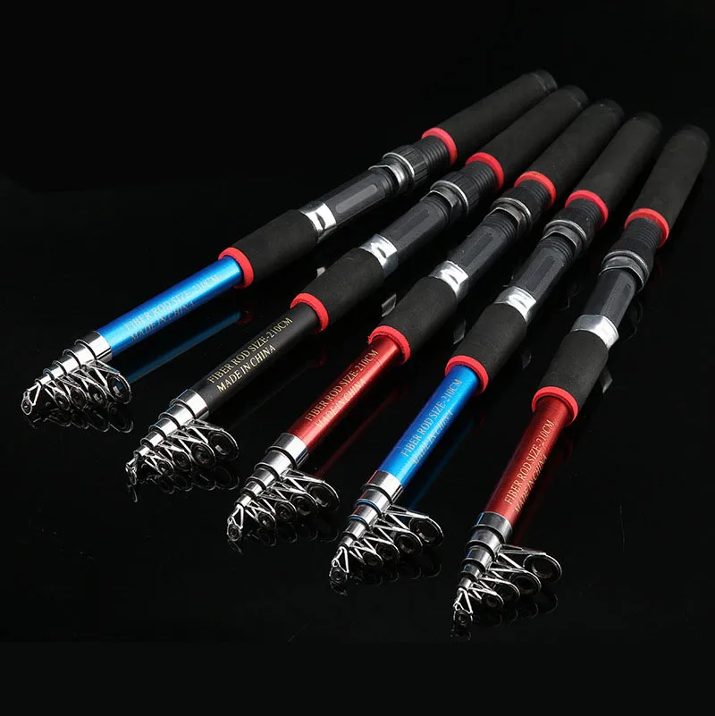 2 1 м телескопическая удочка комбинированный комплект рыболовного колеса