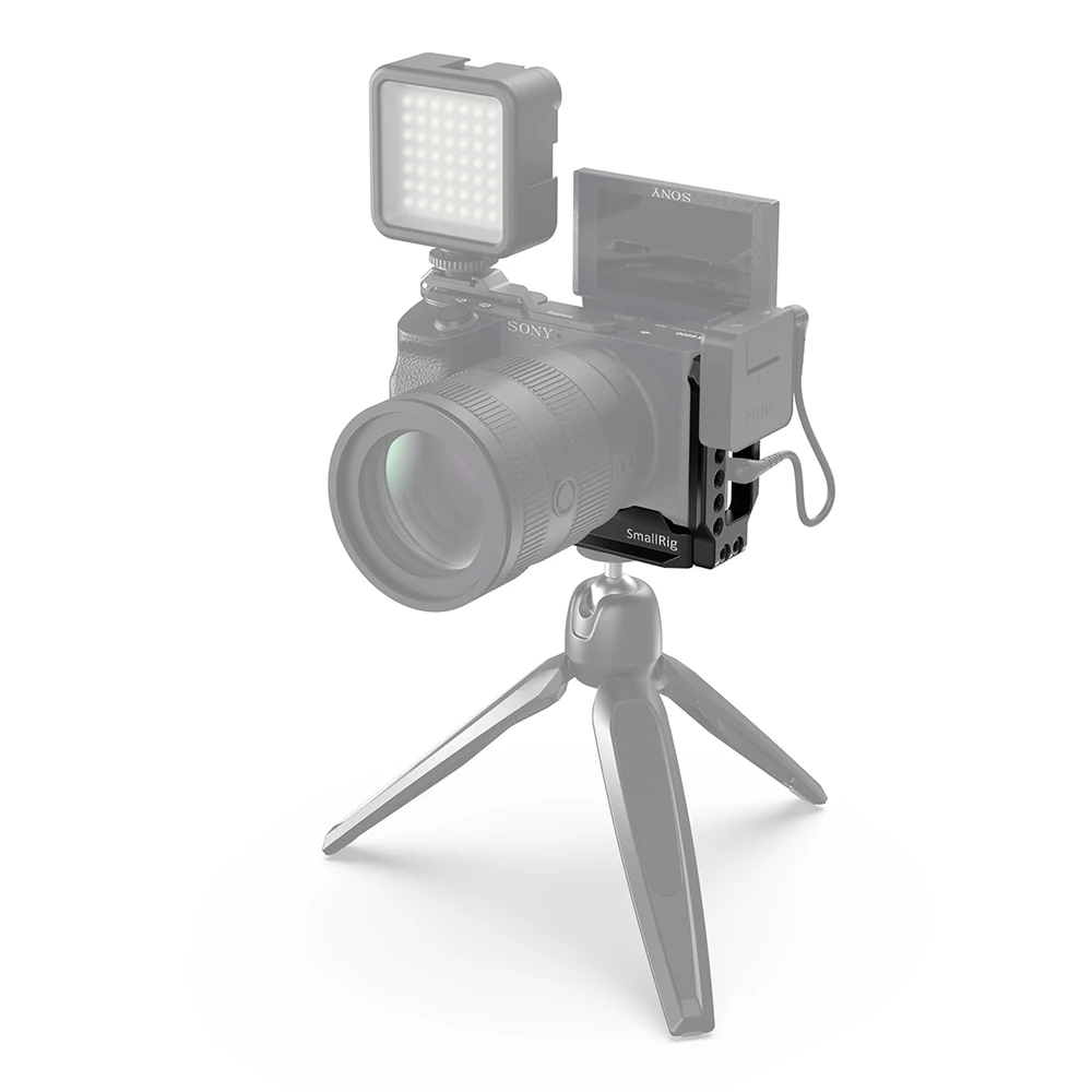 SmallRig A6600 БЫСТРОРАЗЪЕМНАЯ L кронштейн пластина для sony A6600 Arca-швейцарская боковая пластина+ опорная пластина L Пластина Vlog съемка пластина-2503
