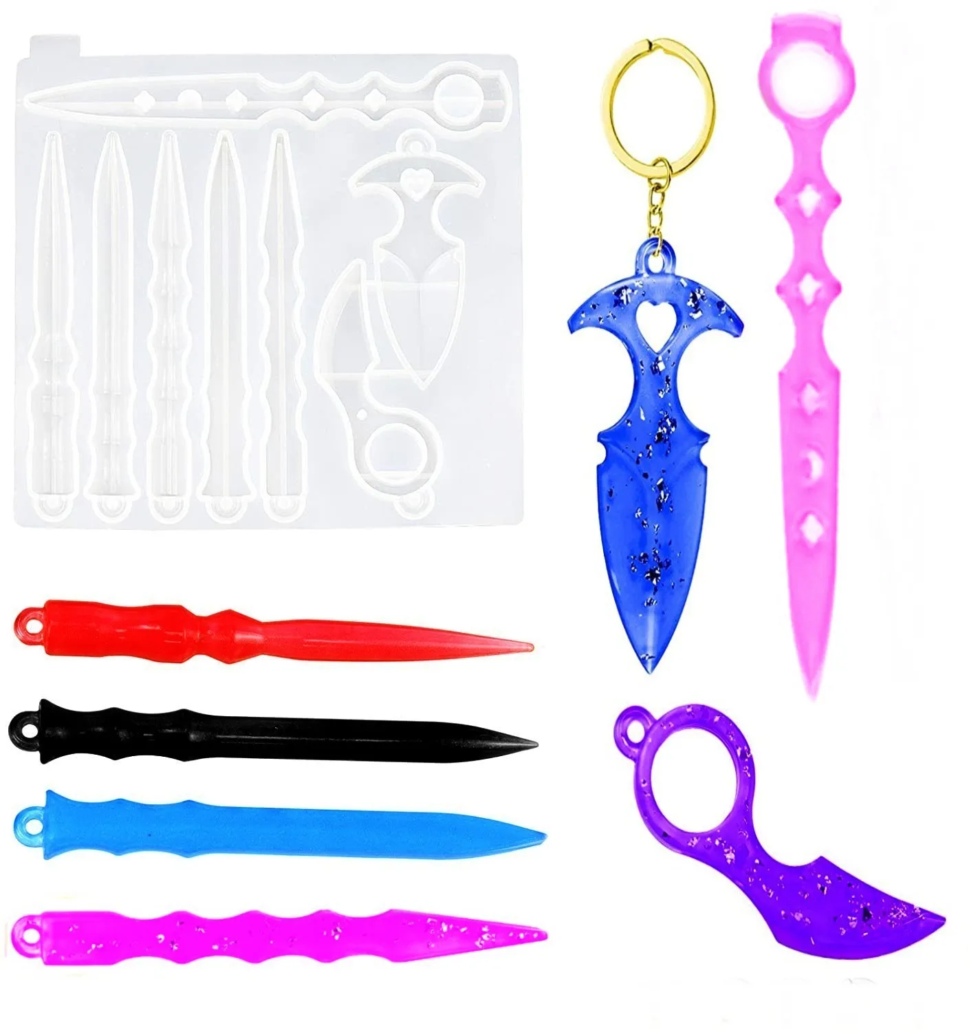 

DIY Epoxy Mold Epoxy Magic Wand Silicone Keychain Mirror Silicone Mold