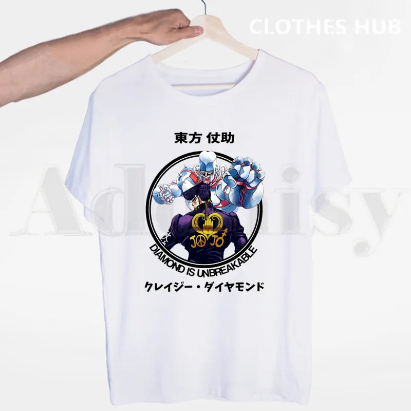 Футболка Мужская/женская с круглым вырезом Повседневная рубашка Джоджо