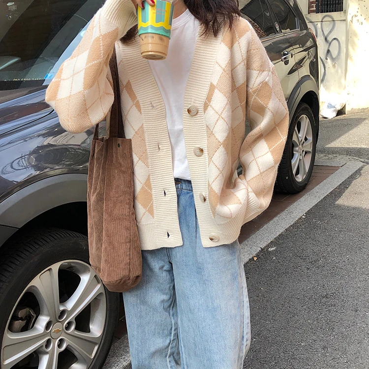 Осень 2020 зимняя одежда для женщин harajuku корейский стиль свитера модные Ретро