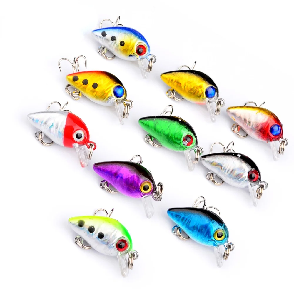 

5pcs 2.6cm/1.8g Mini Crank Bait Floating Wobblers for Fishing Lure Set of Wobblers ArtificialBait Fake Fish Hard Lures Minnow