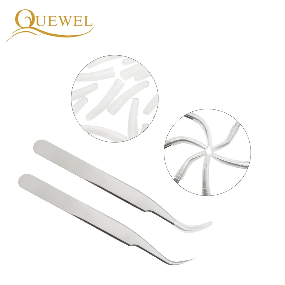 3 шт. Пинцет для ресниц из нержавеющей стали с прямым изогнутым зажимом