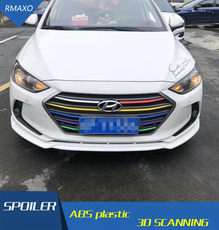 Для Hyundai Elantra Body kit спойлер 2016 2018 для CBC ABS задний передний бампер диффузор защитные