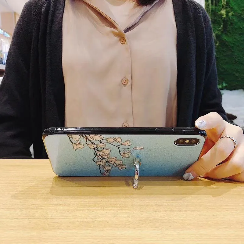diamond ring glitter flower case for oneplus 7 pro 17 one plus 6t 16 one plus 5 back cover for one plus 5 5t phone bags free global shipping