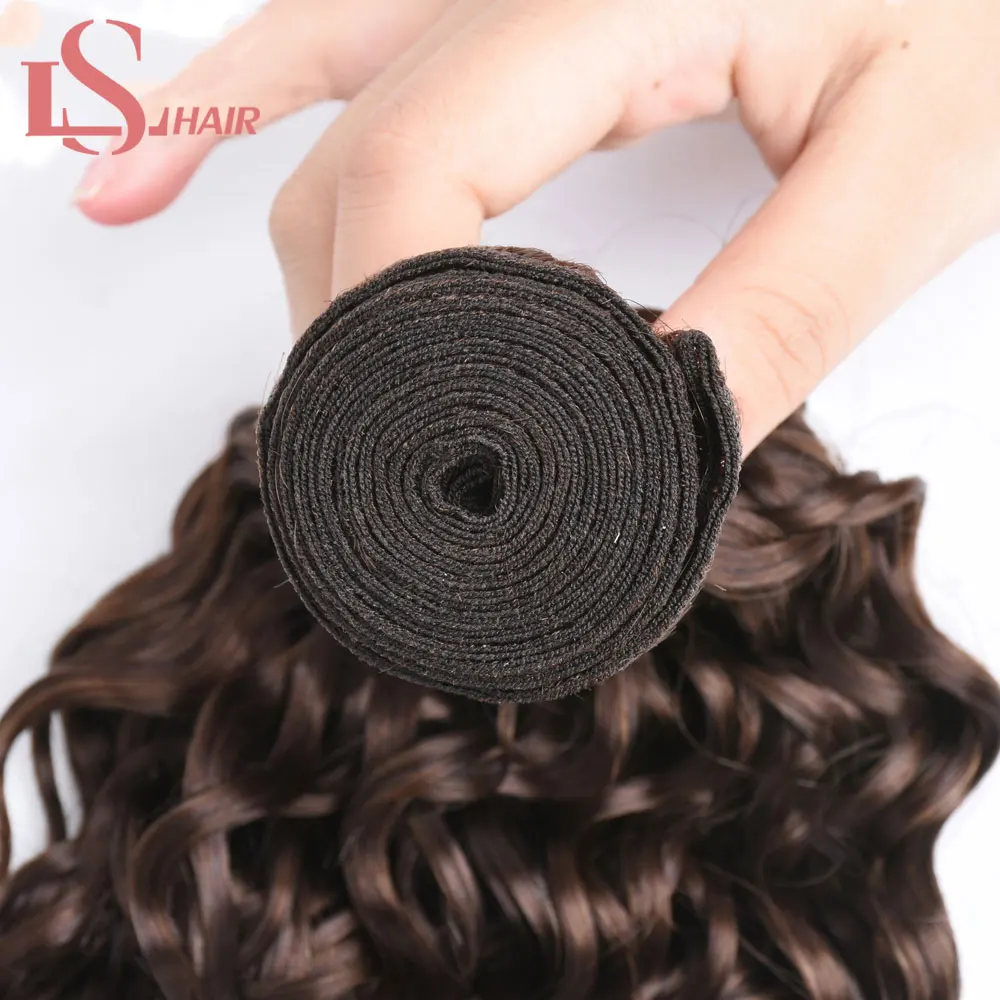 Человеческие волосы средней длины LS hair #4 100 г/пряди|wave bundles|waves weaveswave weave |