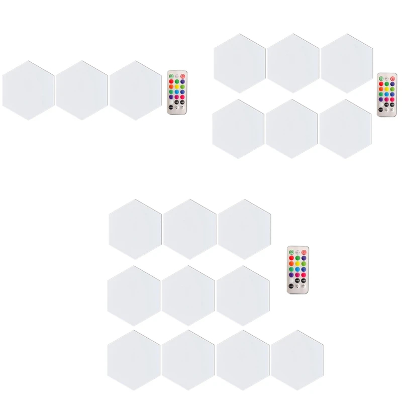 

Quantum Light Touch Sensor Night Lights Remote Control LED Hexagon Light Game Room Ambient Light M06 21 Dropshipping