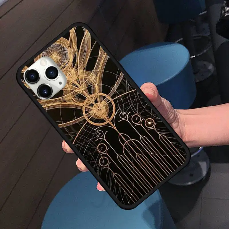

Elegant Da Vinci with black gold lines Phone Case for iPhone 11 12 pro XS MAX 8 7 6 6S Plus X 5S SE 2020 XR Soft silicone