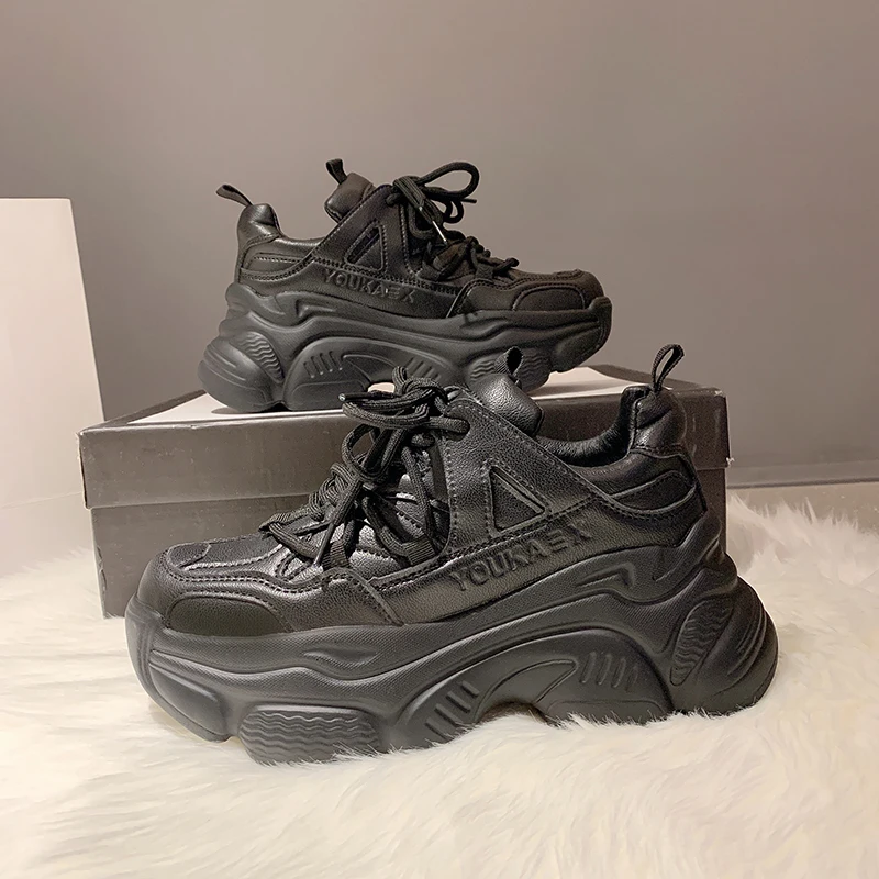 Кроссовки женские на платформе повседневная спортивная обувь толстой подошве