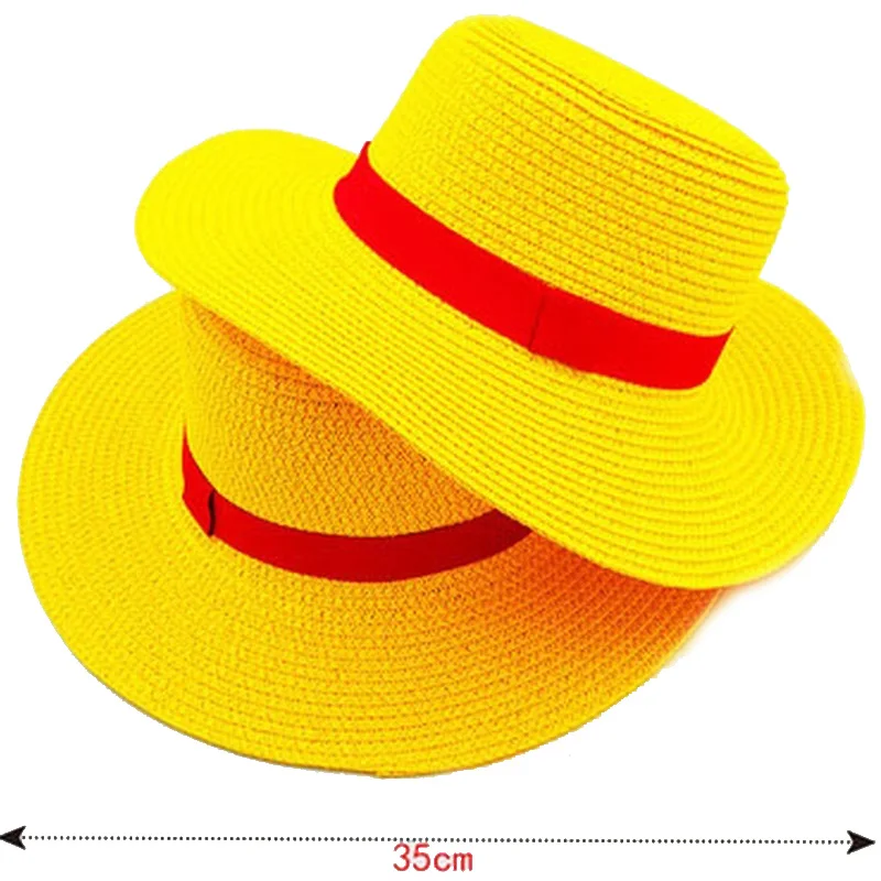 

Аниме обезьянка D. Takerlama Luffy Ace соломенная шляпа с широкими полями для косплея, плетеная летняя пляжная шляпа, шляпа для фермера