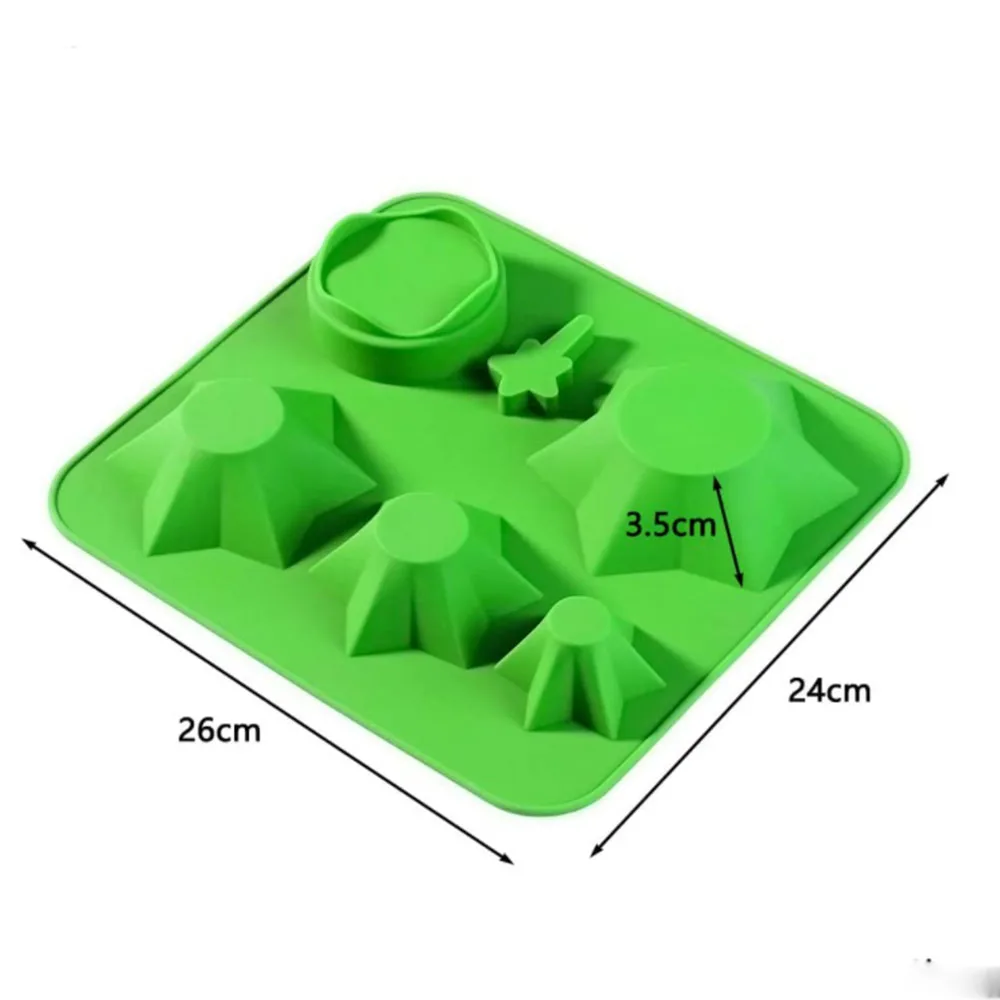 

DIY Christmas Tree Cake Silicone Mould Cake Chocolate Bake Moulds Ice Cubes Tray Jelly Wax Multi-Layered 3D Christmas Tree Cakes