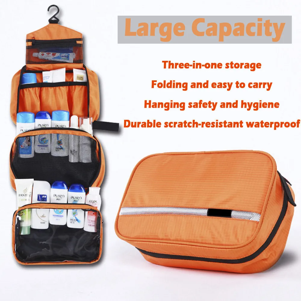 

Casual men's and women's universal travel bag can be hanging wash bag cosmetic multi-function storage duffle bag handbag