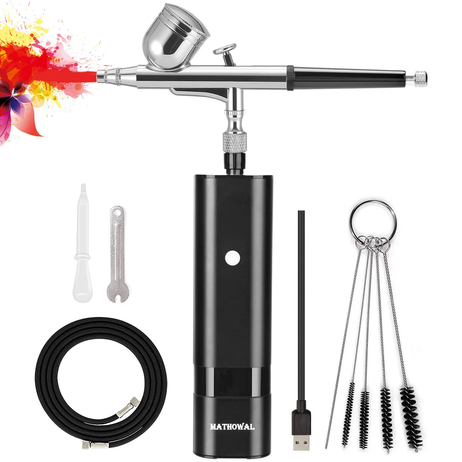 Аэрограф с компрессором мини для творчества и хобби|Пистолеты-распылители| |