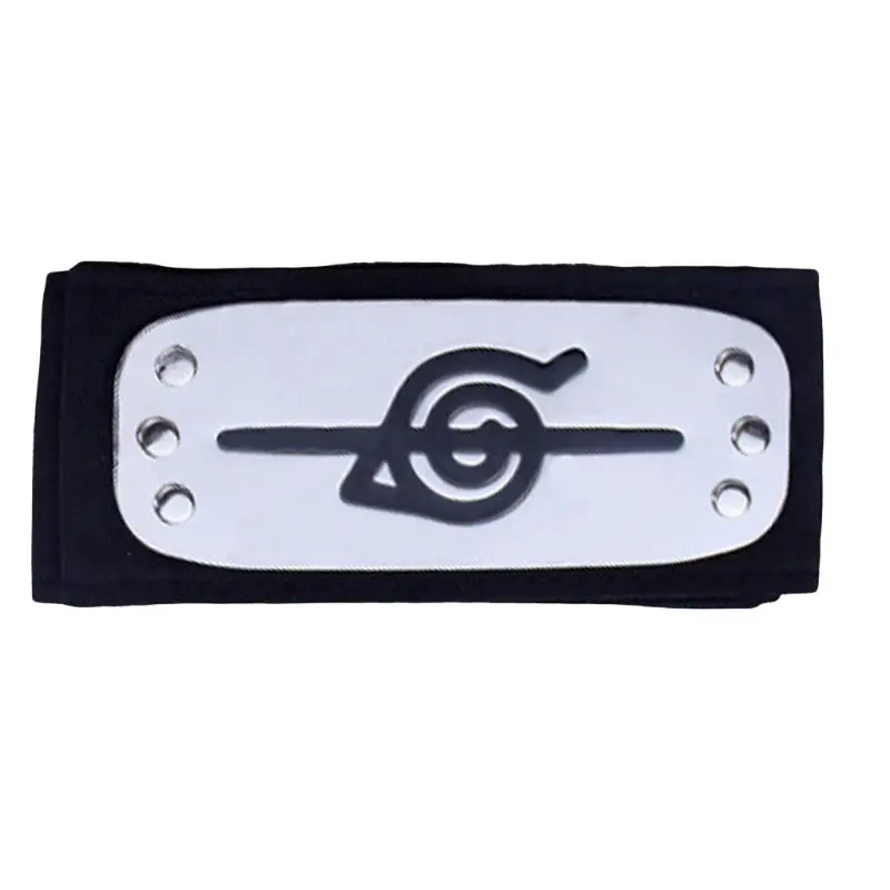 2022 New Adult Kids Headband Japanese Anime Logo Metal Plated Hairband Forehead Protector