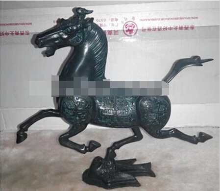  330 + коллекционный Бронзовый Статуэтка Exquiste китайская медная статуя ручной