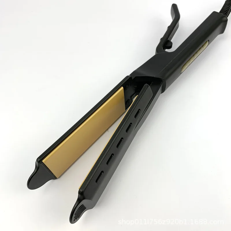 Выпрямитель для волос с четырехзубчатой регулировкой температуры керамический
