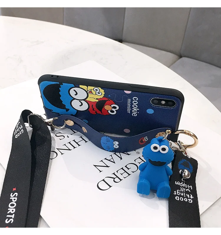 SAM S10 Единорог ремешок мягкий ТПУ чехол для телефона для samsung S10 plus/S10lite S9 S9P S8 S8p Note 8/9 держатель Чехол+ игрушка+ ремни