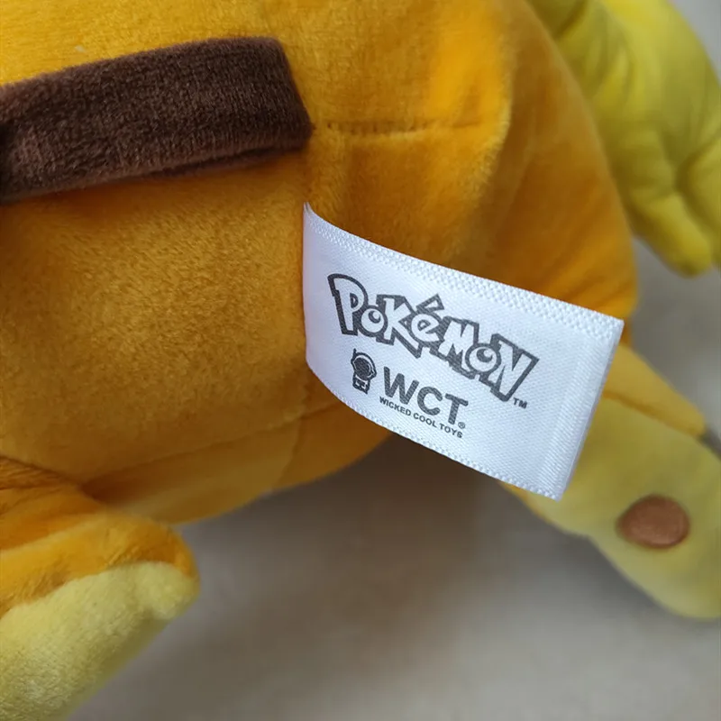 Juego de Anime japon&eacute;s Pokemon Pikachu serie Original Raichu, mu&ntilde;eco de peluche de 30CM, armadura, juguetes de dibujos animados rellenos-5