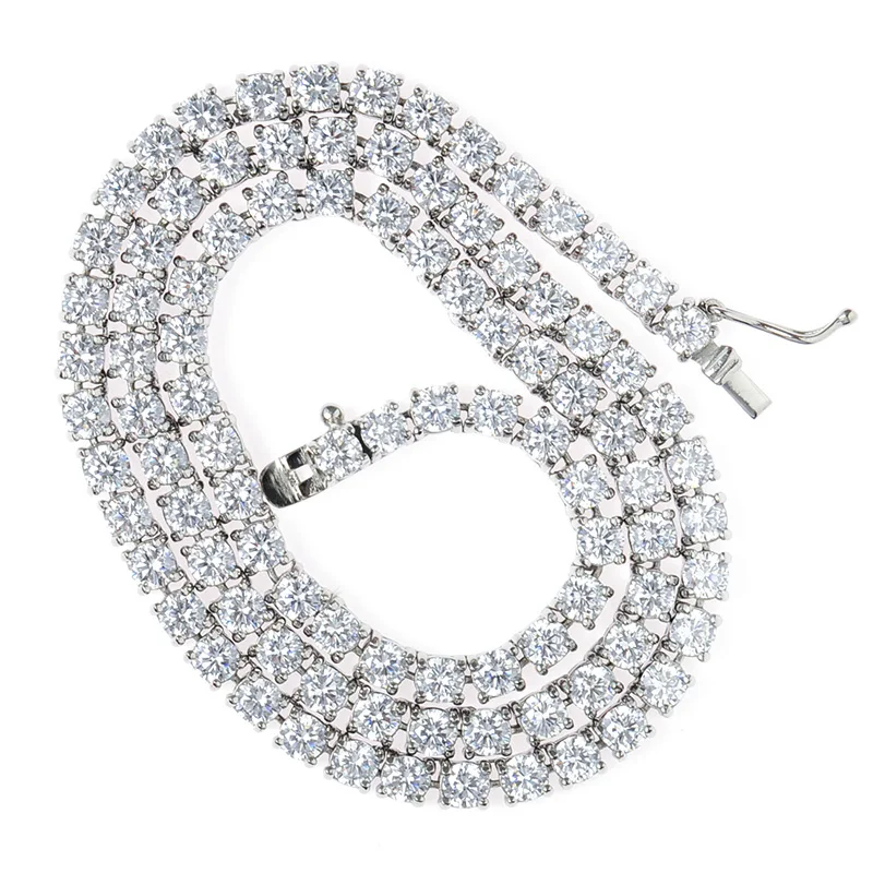 

HIGH QUALITY BLING TENNIS CHAIN LINKS NECKLACE ICE OUT ZIRCON