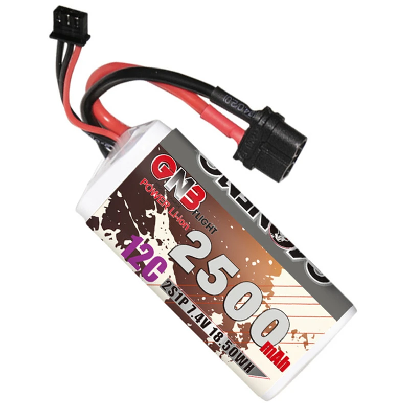 Gaoneng GNB 18650 2S 7 4 в 2500 мАч макс 24C FPV Lipo батарея для дрона радиоуправляемого вертолета