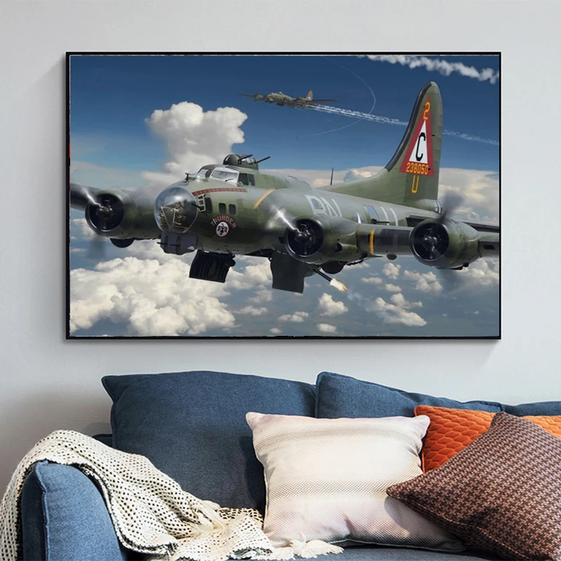 

Aviation Aircraft Fighter Military Flight Art on Canvas Painting Wall Art Posters and Prints Wall Art Picture for Living Room
