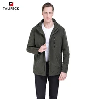 2022 spring jacket men casual trench coat windbreaker mens parka homme camouflage jacket man coats detachable hood outerwear